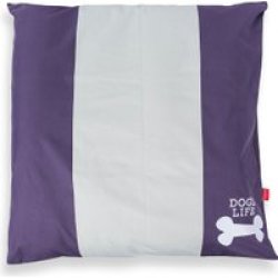 Dog's Life - Squarebone Dog Cushion - Purple Small