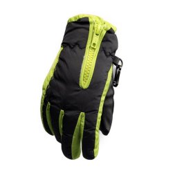 Children Thicken Warm Fleece Durable Luva Guantes Sports Hiking Guantes Ciclism... - Green Black S