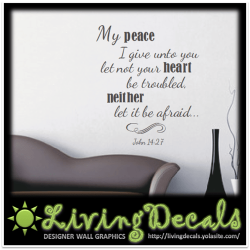 Vinyl Decals Wall Art Stickers - My Peace
