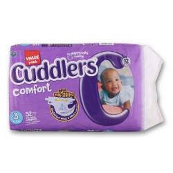 Cuddlers Comfort Value Pack - Size 3 52 Nappies