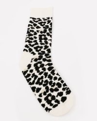 Happy Socks Leopard Socks Black white