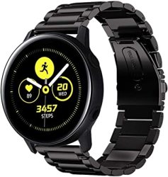 Iiteeology Compatible With Galaxy Watch Active Bands galaxy Watch 42MM Bands 20MM Stainless Steel Band For Samsung Galaxy Watch Active 40MM Galaxy Watch 42MM Women