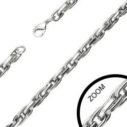 Stainless Steel Lobster Claw Clasp Elliptical Link Chain