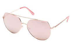 Wonderful Deals Guess Ladies Gold & Pink Aviator Sunglasses