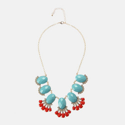 Miss Maxi Turquoise Tribal Necklace
