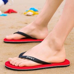 Season Slippers Men's Trend Non-slip Flip Flops Men's Fashion Wear Pinch Beach Men's Outdoor Sandal