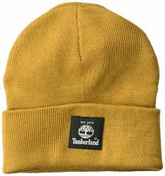 Timberland Short Watch Cap With Woven Label Wheat Black One Size