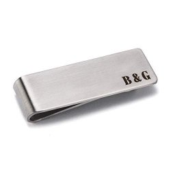 Stainless Steel Money Clips Cash & Credit Cards Holder Minimalist Wallets Personalized Gift