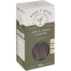 Bags Of Bites Naturally Loaded Cluster Choc & Ginger 250G