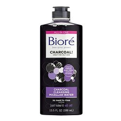 Biore Charcoal Cleansing Micellar Water 13.5 Ounce