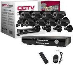 8 Channel Cctv Full Camera Kit Security Recording System With Internet & 3G Phone Viewing White