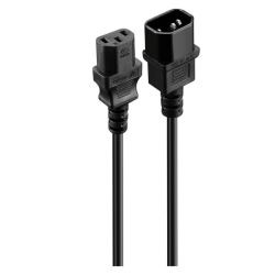 Power Cable 3 Pin Iec Extension 1.8M 10A - Black