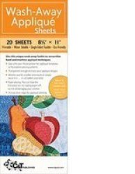 Wash-away Applique Sheets - 25 Sheets 8 1 2 X 11 Printable Water Soluble Single-sided Fusible Eco-friendly