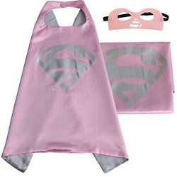 Superheroes Dc Comics Costume - Supergirl Logo Cape And Mask With Gift Box By