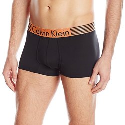 Calvin Klein Men's Charged Iron Micro Low Rise Trunk Limited Edition Iron Strength Power Orange XL