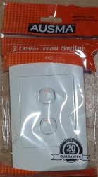 2 Lever Wall Switch 4 X 2 Iec sabs