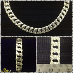 Sterling Silver Designer Necklace & Bracelet Set. 50 Cm Necklace + 22.5 Cm Bracelet
