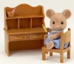 Sylvanian Family - Eb Mouse Sister & Desk Set