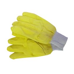 Pioneer Yellow Comarex Crinkle Knit Wrist Glove Fully Dip Large G032