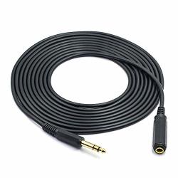 Siyear 6.35MM 1 4 Inch Stereo Male To 6.35MM Quarter Inch 1 4" Female Trs Jack Audio Cable Stereo Cord Headphone Extension Cable 15FT 4.5M