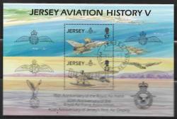 Jersey 1993 Cto 75th Anniv. Royal Air Force Ms Aeroplanes Aviation
