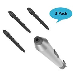 Alovexiong 3PCS For Microsoft Surface Pro 3 Black Replacement Magnetic Touch Stylus Pen Tips Touch Stylus Not Include