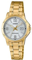 Casio Stainless Steel Womens Analog Wrist Watch - Gold And Silver