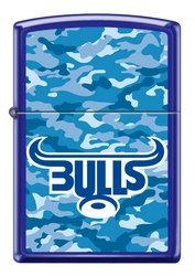 Zippo Lighter The Bulls in Camo Lighter Blue