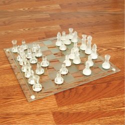 Family Games Glass Chess Set