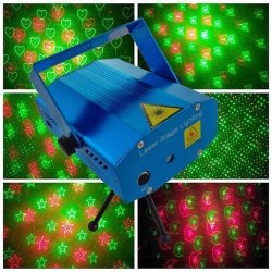 MINI Laser Stage Light Holographic Laser Star Projector