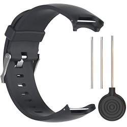 Qghxo Band For Garmin Approach S3 Soft Silicone Replacement Watch Band Strap For Garmin Approach S3 Gps Golf Watch Bk