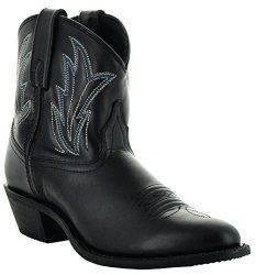 Soto Boots Janis Women's Ankle Cowboy Boots M3003 8 Black