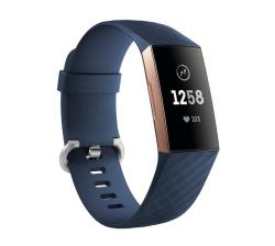 Fitbit Charge 3 4 Large Silicone Strap-navy