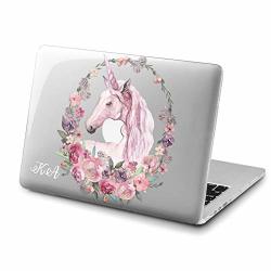 Lex Altern Custom Case Monogram Macbook Air 13 Inch 2018 Mac 15 Hard 2017 Air 11 Apple Retina 12 Purple Unicorn Watercolor Gift Kids