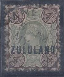 Zululand 1888 4d Fine Used.