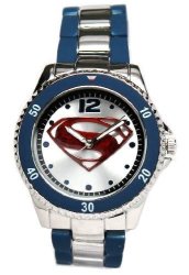 Superman Man Of Steel Watch Stainless Steel Blue MOS8008