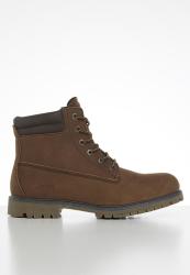 Jeep Leather Ruggered Boot - Brown