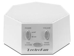 Lectrofan High Fidelity White Noise Machine With 20 Unique Non-looping Fan And White Noise Sounds And Sleep Timer Ffp - White Standard Packaging