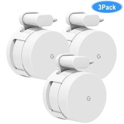 Google Wifi Wall Mount 3 Pack Wall Mounting Outlet Bracket For Mesh Wifi System 3 Pack And Wifi Router And Beacons - White