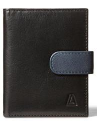 Leather Architect Men&apos S 100 Leather Tabbed Card Holder With Rfid Blocking