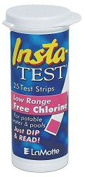Lamotte Insta-test 2964-G Chlorine Free Single Factor Test Strip Low Range 0-10PPM Range Pack Of 25