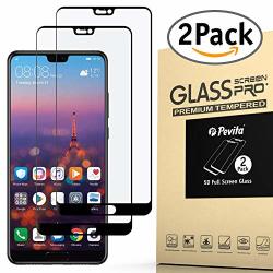 Huawei P20 Screen Protector 2 Pack Full Screen . Tempered Glass Screen Protector For Huawei P20 Scratch-resistant No-bubble High Responsive