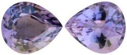 2.23CT Sri Lankan Spinel G.i.s.a.certified Matching Pair Colourchange: Bluish-violet To Pink Vvs