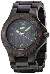 Wewood Men's Kale Wood Wooden Watch Black & Green