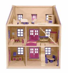 Multi-level Wooden Dollshouse