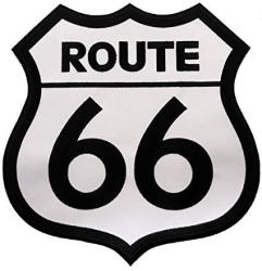 Large Route 66 Embroidered Patch Iron-on Highway Road Sign Biker Emblem