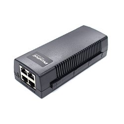 Pluspoe Gigabit 2-PORT Poe Power Injector Supply 48V 35 Watts Max For 2 Ip Cameras Voip Phones Or Access Points And Other 802.3AF Devices