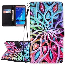 Isaken Galaxy J7 2016 Case Shock-absorption Pu Leather Cover For Samsung Galaxy J7 2016 Bookstyle Wallet Flip Case Cover With Card Slots & Stand Function