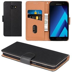 Galaxy A5 2017 Case Aicoco Flip Cover Leather Phone Wallet Case For Samsung Galaxy A5 2017 5.2 Inch - Black