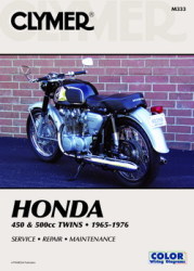 Clymer M333 Honda 450 & 500cc Twins 1965 To 1976 Repair Manual